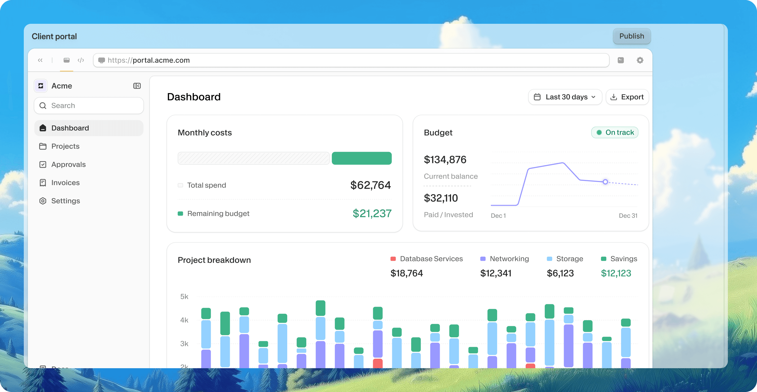 Enterprise app built with Zite