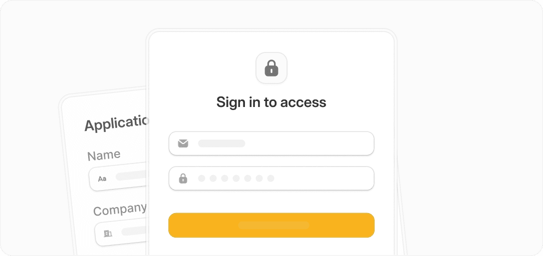 Built-in login and authentication